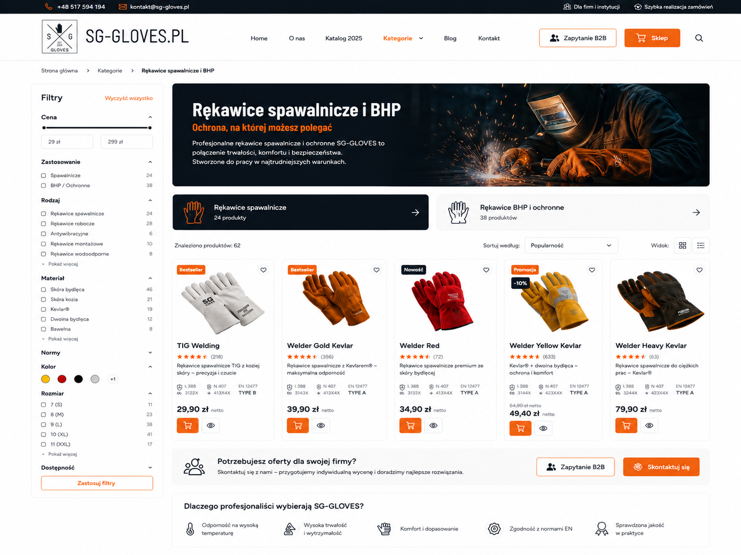 Desktop SG-GLOVES kategoria